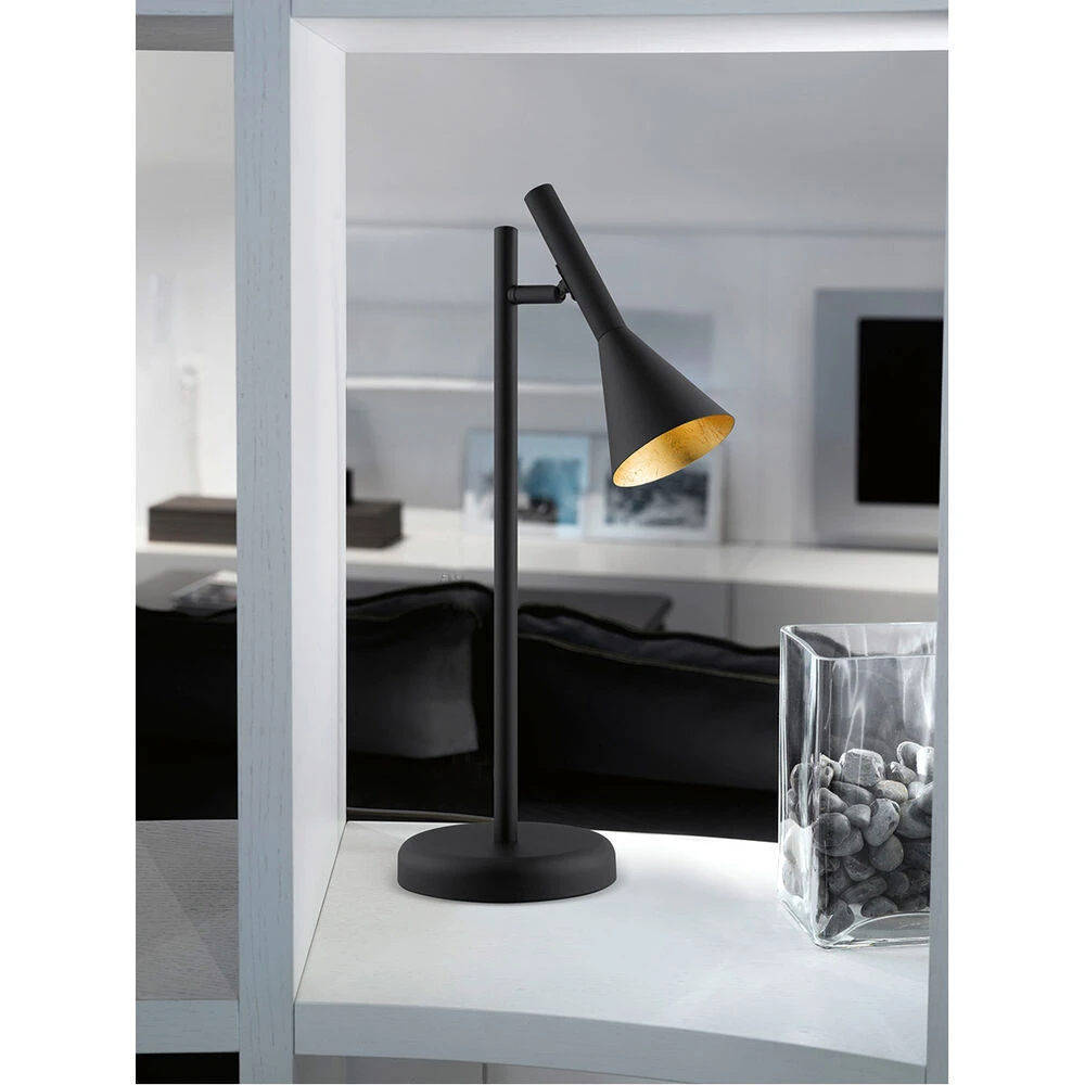 EGLO Cortaderas 19 Inch 10.00 Watt Black Table Lamp Portable Light 3 EGLO Cortaderas 19 Inch 10.00 Watt Black Table Lamp Portable Light - Image 3