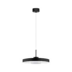 EGLO Alpicella LED 16 Inch Matte Black Pendant Ceiling Light