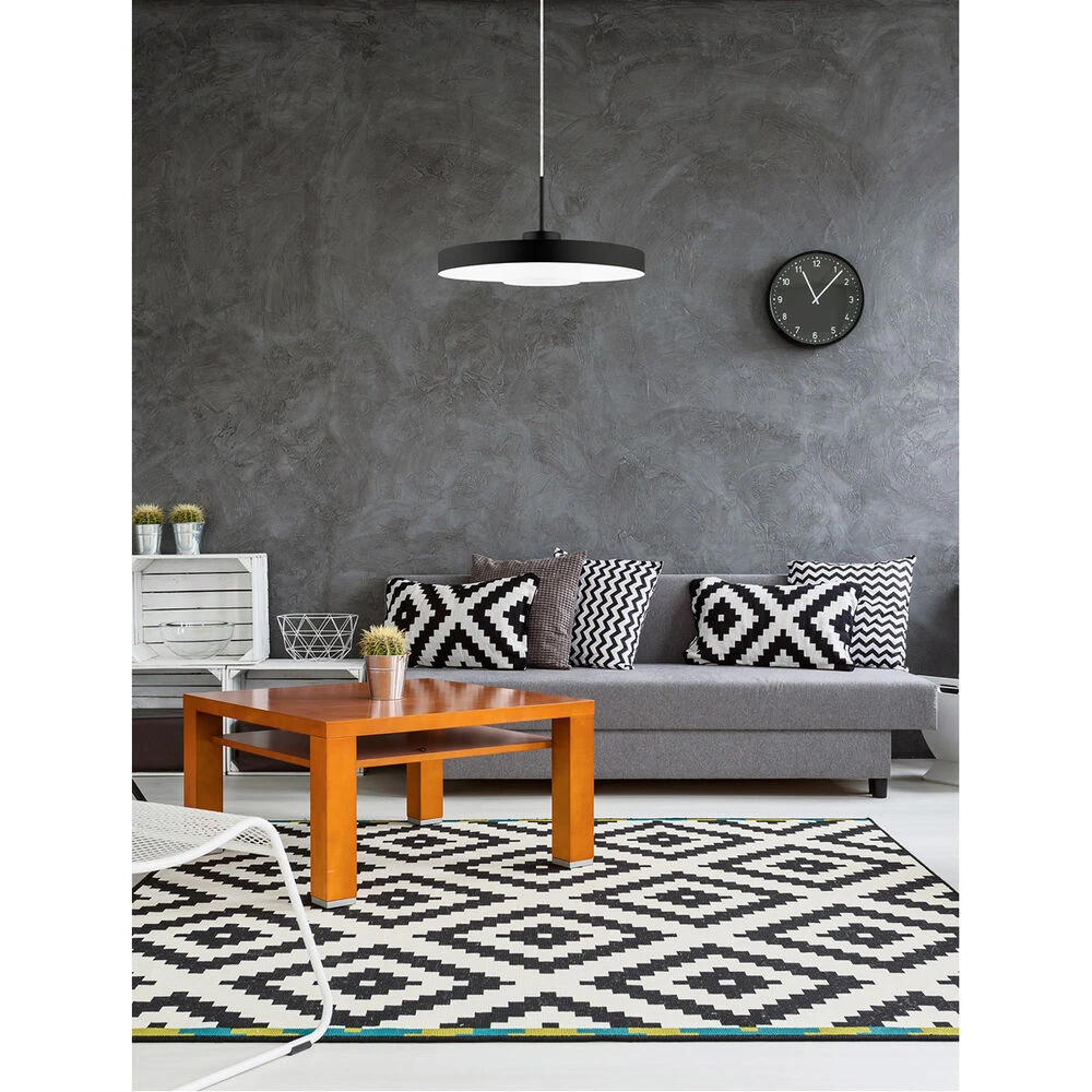 EGLO Alpicella LED 16 Inch Matte Black Pendant Ceiling Light 2 EGLO Alpicella LED 16 Inch Matte Black Pendant Ceiling Light - Image 2