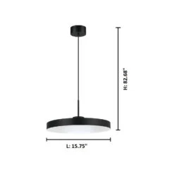 EGLO Alpicella LED 16 Inch Matte Black Pendant Ceiling Light 7 EGLO Alpicella LED 16 Inch Matte Black Pendant Ceiling Light -EGLO Store 98165a dia