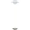 EGLO Brenda 57 Inch Satin Nickel Floor Lamp Portable Light