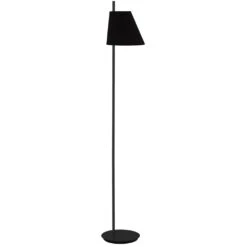 EGLO Estaziona 59 Inch 60.00 Watt Structured Black Floor Lamp Portable Light