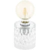 EGLO Cercamar 5 Inch Clear Table Lamp Portable Light