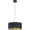 EGLO Esteperra 3 Light 21 Inch Black Pendant Ceiling Light