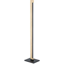 EGLO Camacho 50 Inch 22.00 Watt Black And Natural Floor Lamp Portable Light