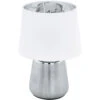 EGLO Manalba 1 12 Inch Silver Table Lamp Portable Light