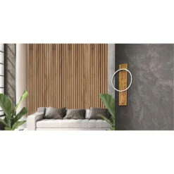 EGLO Boyal LED 5 Inch Brushed Pine Wood Wall Sconce Wall Light -EGLO Store 99353a app 02