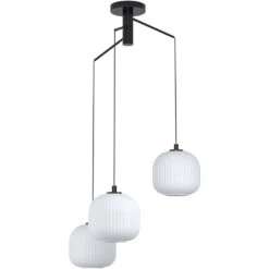 EGLO Mantunalle 24 Inch Black Pendant Ceiling Light