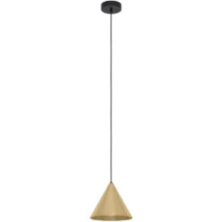 EGLO Narices 1 Light 9 Inch Structured Black Pendant Ceiling Light