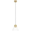 EGLO Cerasella 1 Light 8 Inch Brushed Brass Pendant Ceiling Light