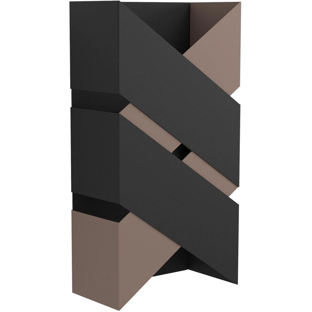 EGLO Gurare 2 Light 2 Inch Structured Black And Mocha Wall Light 1 EGLO Gurare 2 Light 2 Inch Structured Black And Mocha Wall Light